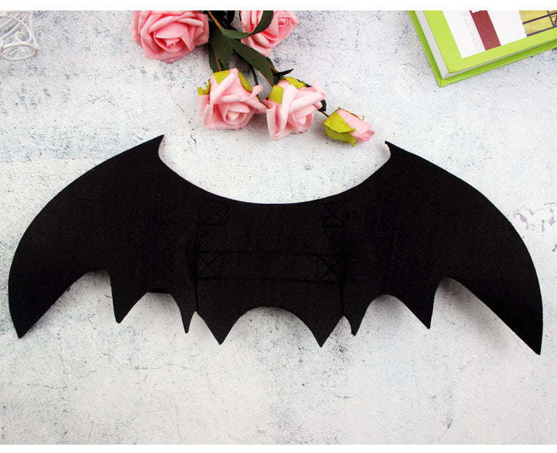 Bat wing pet costume flat view