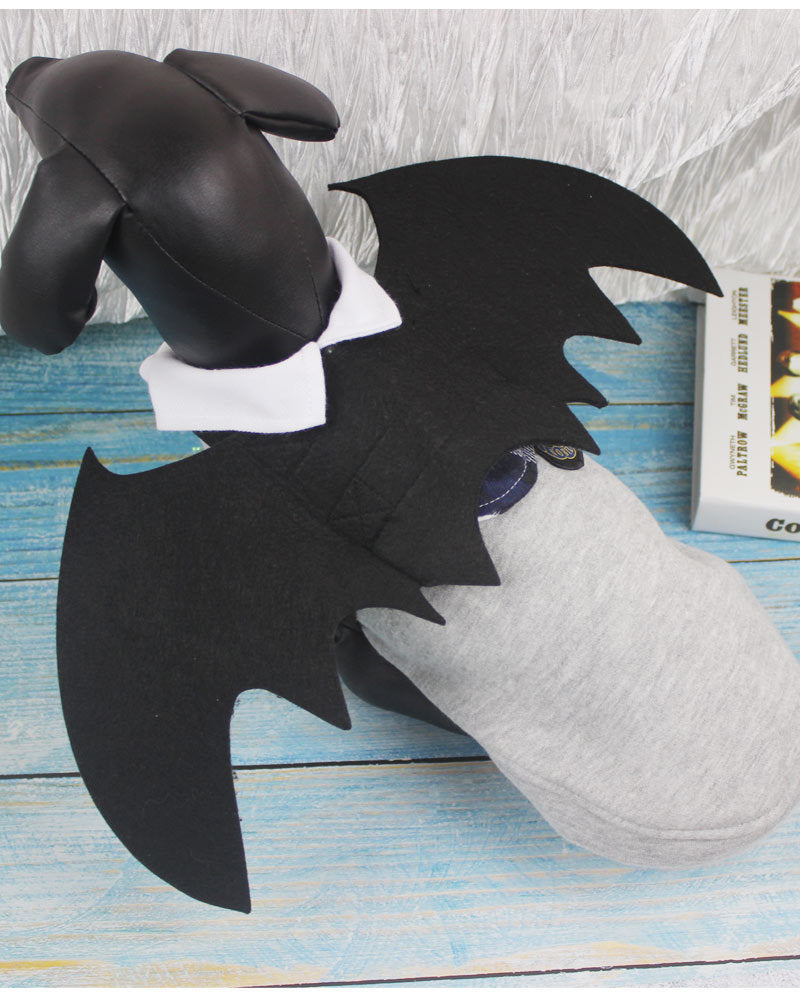 Bat wing pet costume with adjustable strap