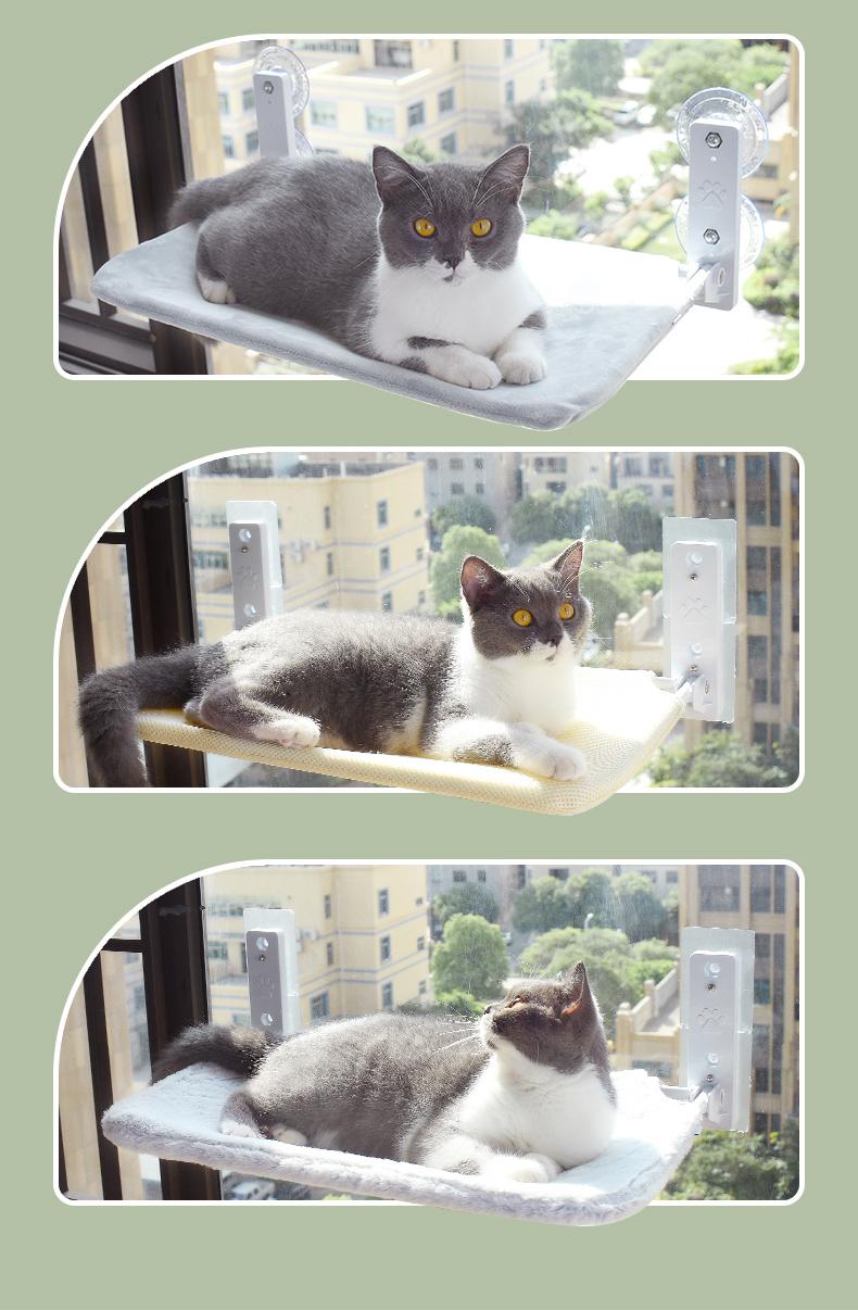 Window perch styles — mesh and plush