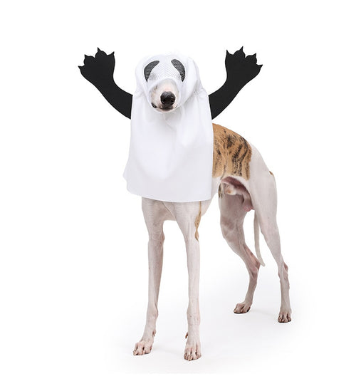 Ghost pet costume side view